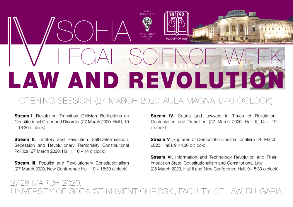 IV Sofia Legal Science Week